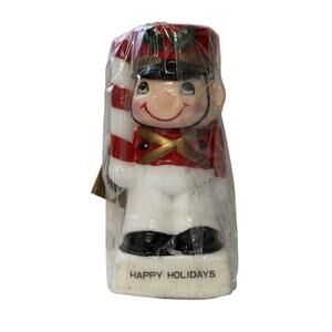 Vintage SNP 1982 Toy Soldier Wax Candle Sealed 5”